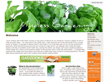 Tablet Screenshot of mindlessgardening.com